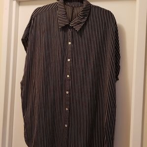 Black and White striped blouse